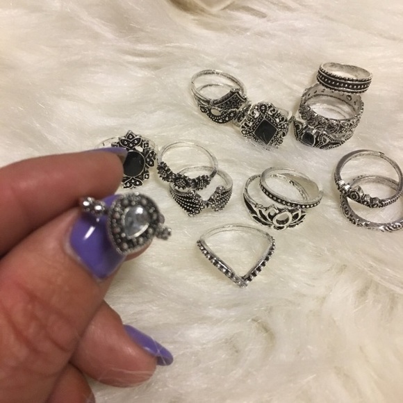 Close out sale last one! 15 pc boho ring set - Picture 7 of 7